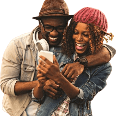 Happy couple using ElementPay